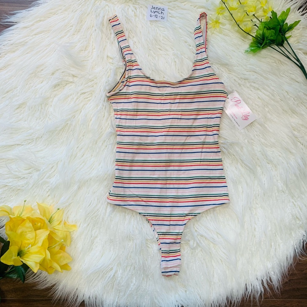 Striped Body Suit